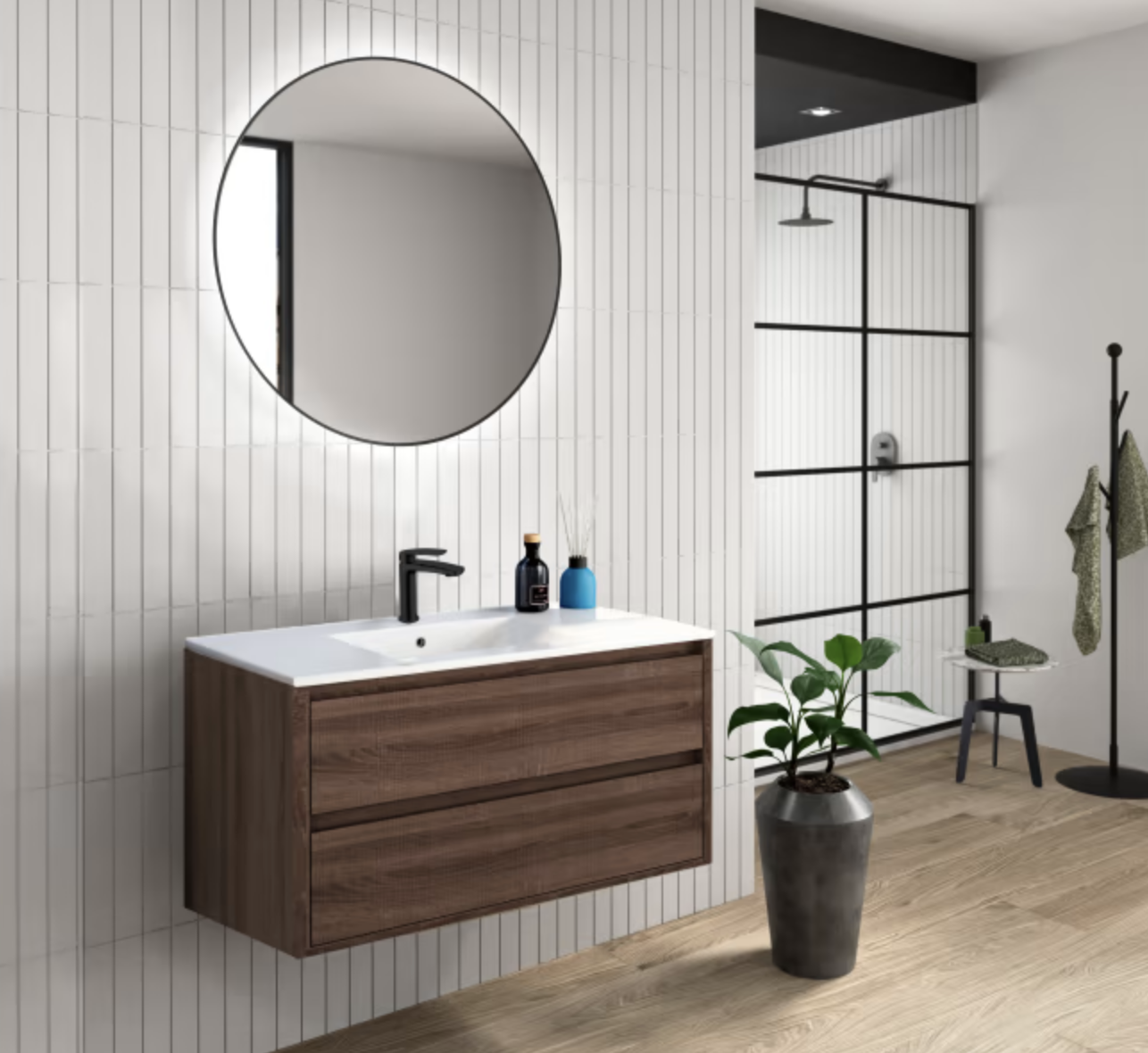 Conjunto mueble de baño Boston Bruntec
