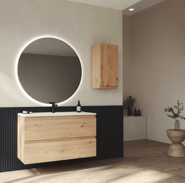 Mueble de baño color madera Vilma Bruntec
