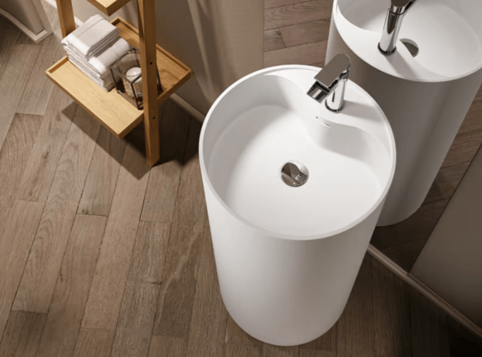 lavabo con pedestal